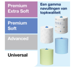 Handdoekroldispenser Tork H1 Image Line Matic zilver 460001