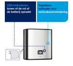 Handdoekroldispenser Tork H1 Image Line Matic zilver 460001