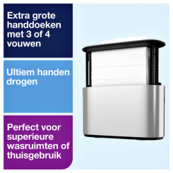 Distributeur essuie-mains Tork H2 Image Line Xpress Countertop 460005 argent