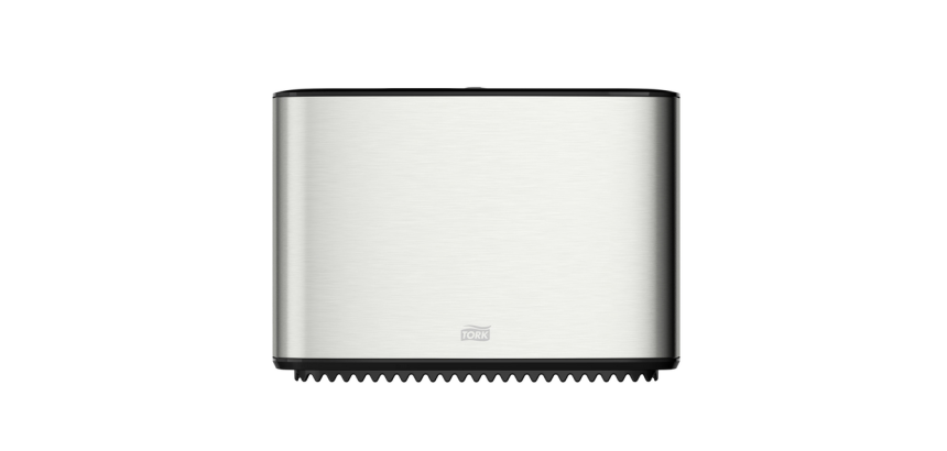 Tork T2 Image Line Mini Jumbo Toilet Paper Dispenser 460006 closed silver