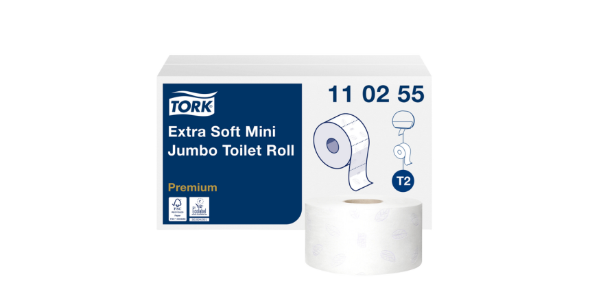 Papier toilette Tork T2 Mini Jumbo T2 Premium 110255 3 épaisseurs 120m blanc