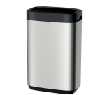 Trash can Tork Image Design 50 liters, black/stainless steel