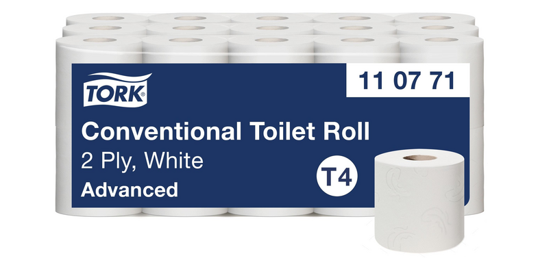 Toilettenpapier Tork T4 110771 Advanced 2-lagig 400 Blätter weiß