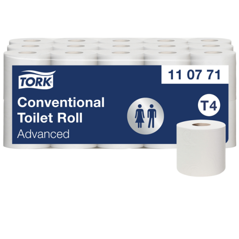 Papier toilette Tork T4 110771 Advanced 2 épaisseurs 400 feuilles blanc