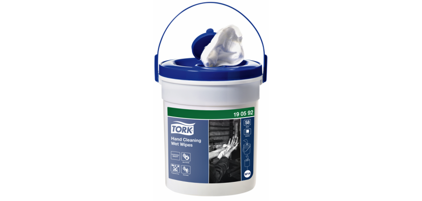Lingettes mains imprégnées Tork W14 Premium 190592 non parfumé 1 épaisseur 58 feuilles blanc