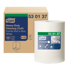 Chiffon de nettoyage Tork Premium Heavy-Duty 530137 1 épaisseur 106m blanc