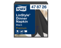Serviette Tork LinStyle Premium 478726 1 épaisseur pli 1/4 390x390mm noir 50 pièces