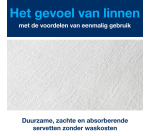 Tork LinStyle Premium Napkin 478145 Fold 1/8 1-ply 390x390mm white 50 pieces