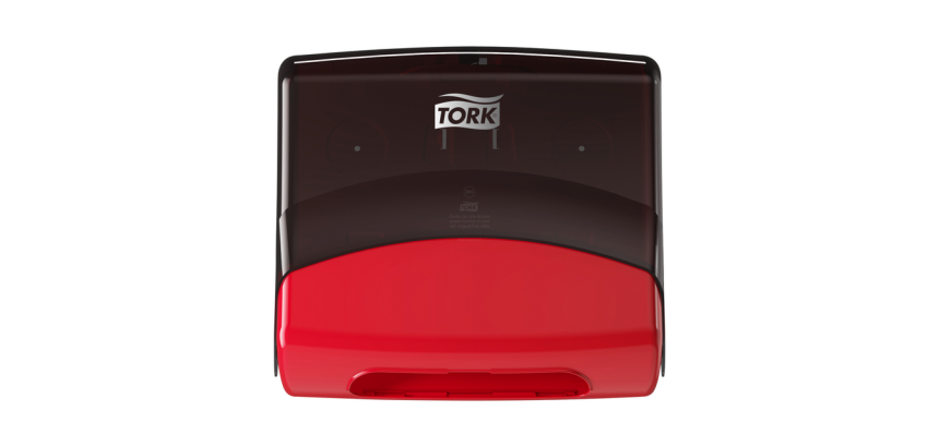 Reinigingsdoekdispenser Tork W4 Performance gevouwen rood 654008