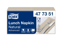 Lunchservet Tork Advanced 1/8 vouw 2-laags 328x325mm 200 vel naturel 477351