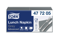 Serviette Tork Advanced 477205 2 épaisseurs pli 1/4 328x325mm gris 200 pièces