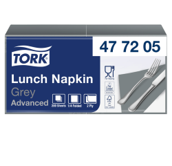 Serviette Tork Advanced 477205 2 épaisseurs pli 1/4 328x325mm gris 200 pièces