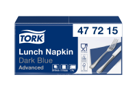 Serviette Tork Advanced 477215 2 épaisseurs Pli 1/4 328x325mm bleu foncé 200 pièces