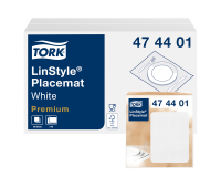 Set de table Tork LinStyle Premium 474401 2 épaisseurs 390x300mm blanc 100 pièces