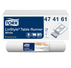Chemin de table Tork LinStyle Premium 474161 20 feuilles blanc