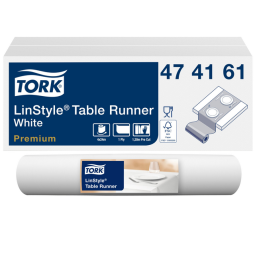 Chemin de table Tork LinStyle 474161 durable1 épaisseur 120cmx40cm blanc