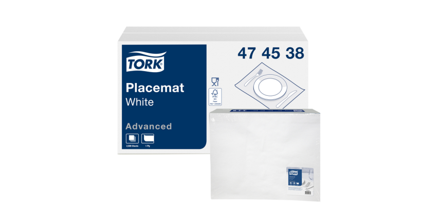 Set de table Tork Advanced 474539 1 épaisseur 420x270mm blanc 500 pièces