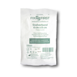 Snelverband FixFirst gerold 6x8cm 10 stuks