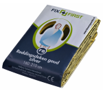 Couverture de sauvetage FixFirst 160x210cm argentée/dorée