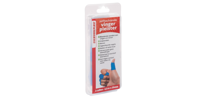 Pansement doigt adhésif Allglue rouleau 25mmx4,5m bleu 3 rouleaux