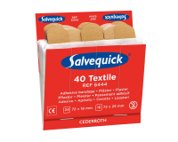Pleisters Salvequick navulling textiel 6x 40 stuks