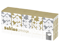 Mouchoirs Satino Prestige 113940 4 épaisseurs 15x 10 feuilles blanc