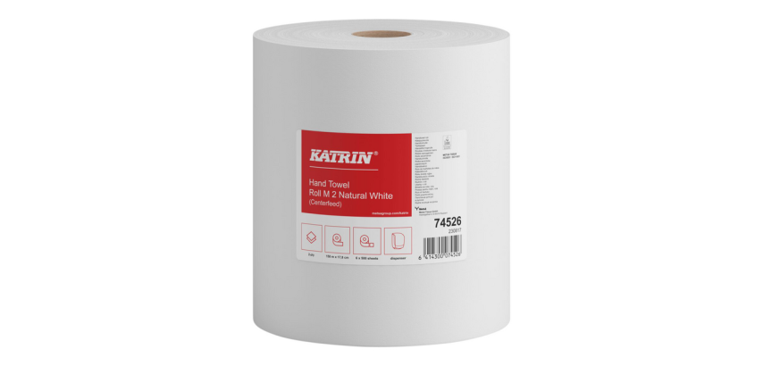 Katrin 74526 Medium Hand Towels 2-ply 500 sheets white
