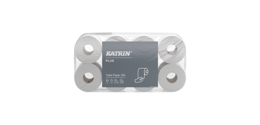 Toilettenpapier Katrin Plus 3-lagig 250 Blatt weiß