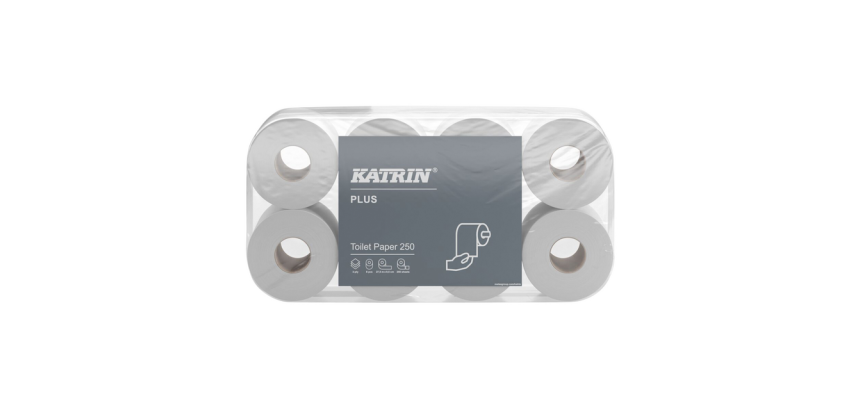 Papier toilette Katrin Plus 3 épaisseurs 250 feuilles blanc