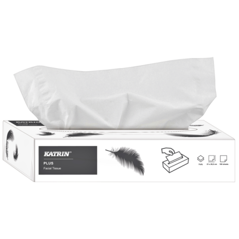 Facial tissues Katrin 2-laags 100vel wit 11797