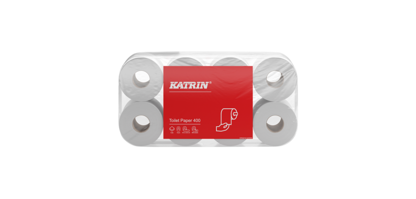 Papier toilette Katrin 2 épaisseurs 400 feuilles blanc