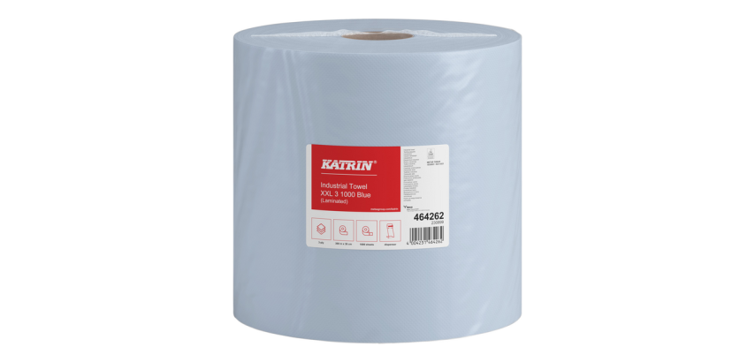 Katrin Industrial XL Cleaning Paper 464262 3-ply 1000 sheets blue