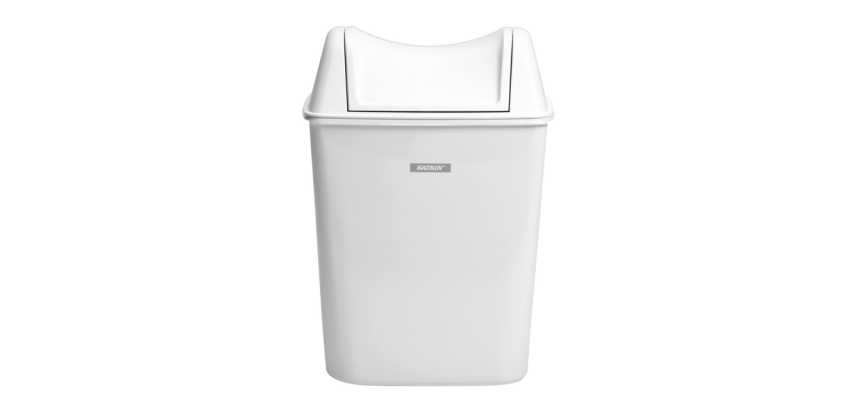 Poubelle Katrin 91851 Hygiène féminine 8 litres blanc