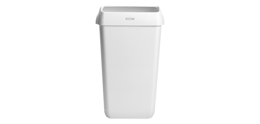 Poubelle Katrin 91899 ouverte 25 litres blanc
