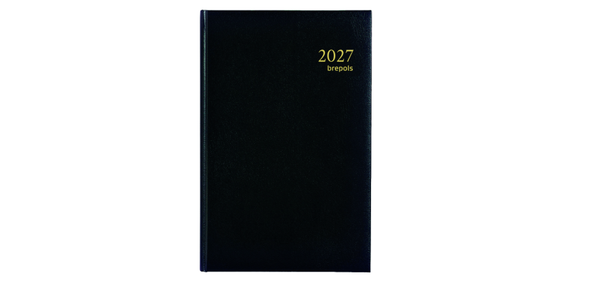 2027 Agenda Brepols Saturnus Lima 2 days/1 page black