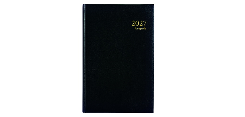 Agenda 2027 Brepols Saturnus Lima 7 Tage/2 Seiten schwarz