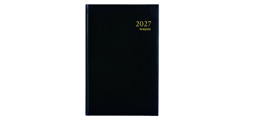 2027 Agenda Brepols Saturnus Lima 7 days/2 pages black