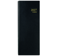 2025 Agenda Brepols Saturnus Lima long 1 day/2 pages black