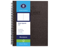 2027 Agenda Ryam Weekplan Wire-o 7 days/2 pages black