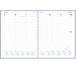 2027 Agenda Ryam Weekplan Wire-o 7 days/2 pages black