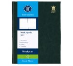 Agenda 2027 Ryam Wochenplan Mundior 7 Tage/2 Seiten schwarz