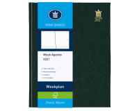 Agenda 2027 Ryam Wochenplan Mundior 7 Tage/2 Seiten schwarz