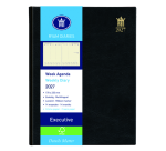 Kalender 2027 Ryam Executive Mundior 7 Tage/2 Seiten schwarz