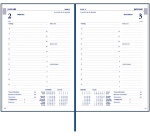 Agenda 2027 Ryam Twenty-four Mundior 1dag/1pagina blauw