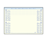 Bloc sous-main 2027 Brepols Desk Mate 7 jours/1 page 412x590x8mm avec support 35fls