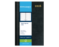 2027 Agenda Ryam Efficiency Baladek 7 days/2 pages black