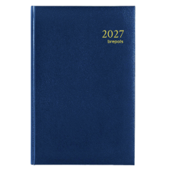 2027 Agenda Brepols Saturnus Lima 7 days/2 pages blue