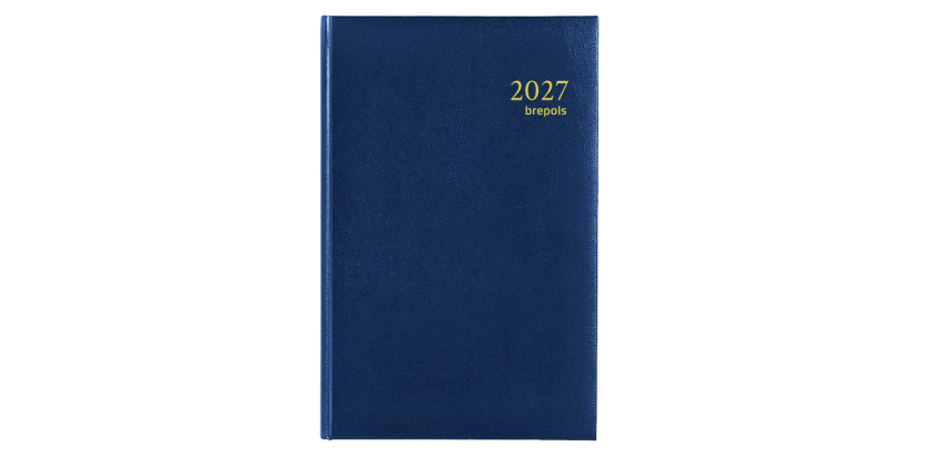 2027 Agenda Brepols Saturnus Lima 7 days/2 pages blue