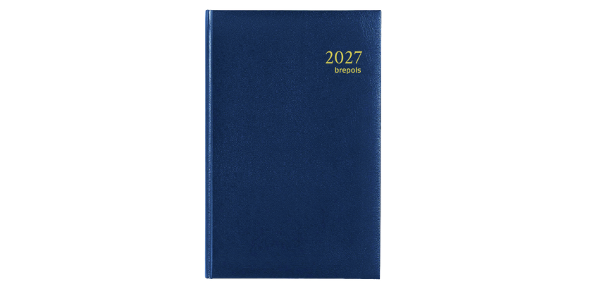 2027 Agenda Brepols Saturnus Lima 7 days/2 pages blue