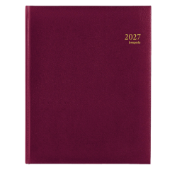 Agenda 2027 Brepols Concorde Lima 7 jours/2 pages bordeaux